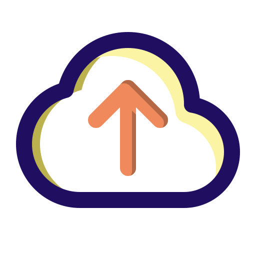 Cloud, computing, data, server, upload icon