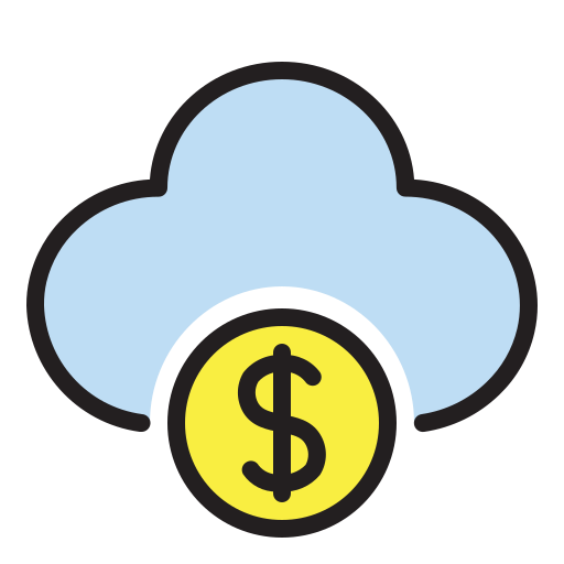 Business, cloud, currency, dollar, finance, money, profit icon