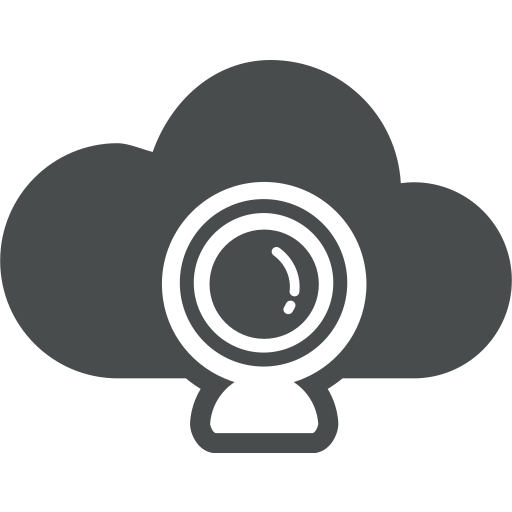 Cam, cloud, cloud computing, communication, multimedia, web icon