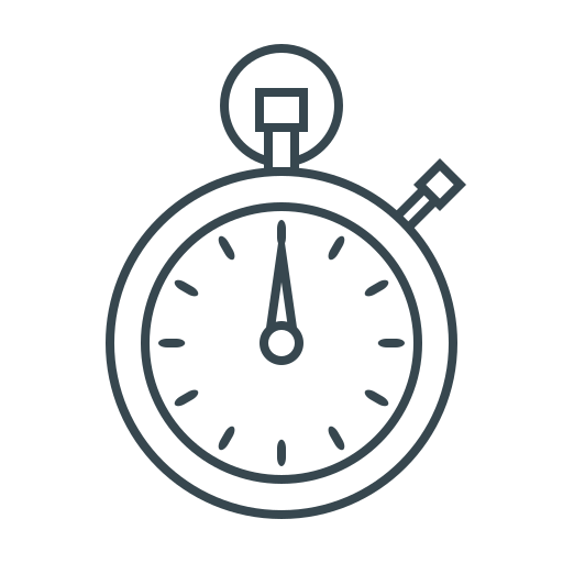 Performance, stopwatch, timer, speed, time, time management icon