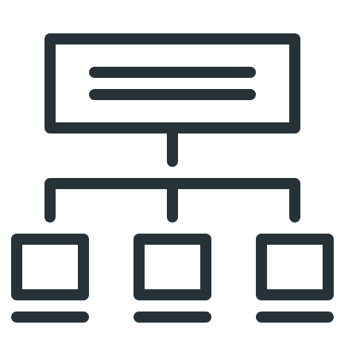 Algorithm, map, scheme, site, site map icon