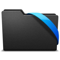 Blue, ribbon icon