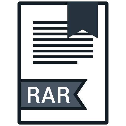 Extension, file, name, rar icon