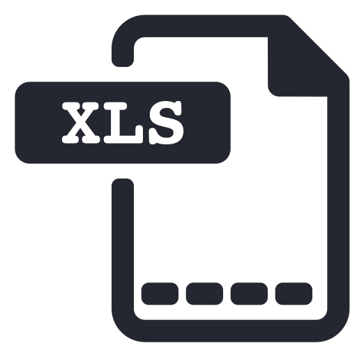 Extension, file, spreadsheet, xls icon