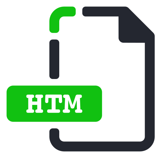 Extension, file, htm, internet icon
