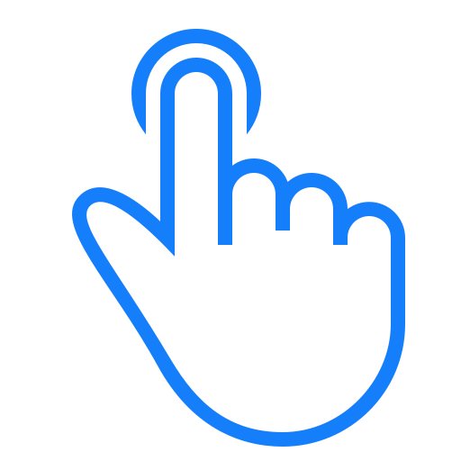 Finger, tap icon