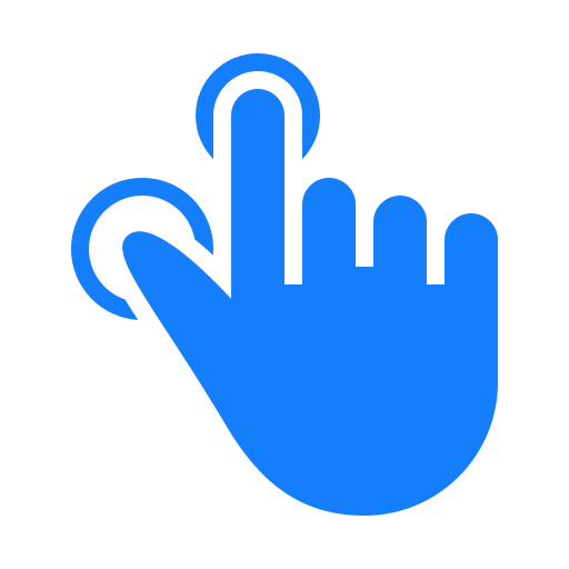 Finger, thumb, tap icon