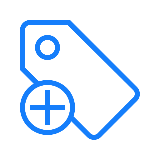 Tag, add icon