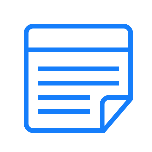 Text, note icon