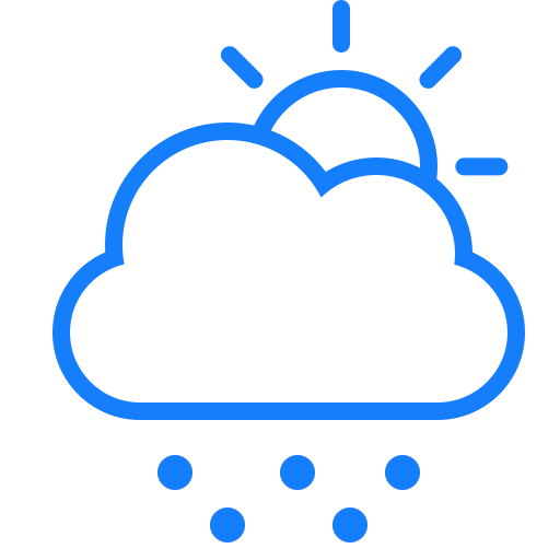 Cloud, snow, sun icon