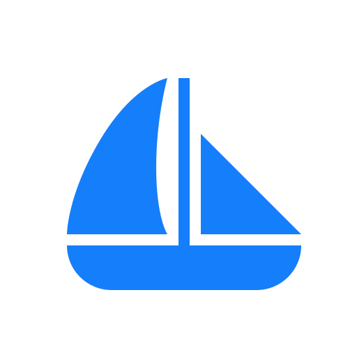 Boat, sailing icon