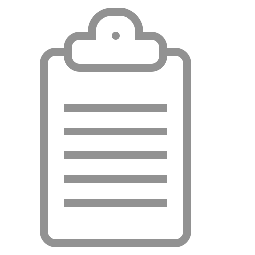 Text, clipboard icon