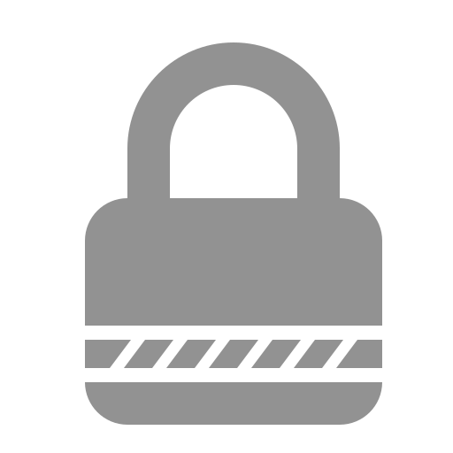 Lock, stripes icon