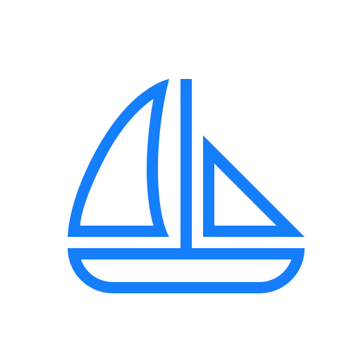 Boat, sailing icon