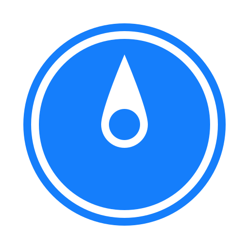 Compass, north icon