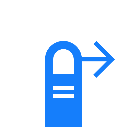 Finger, right, swipe icon