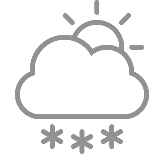 Snowflakes, cloud, sun icon