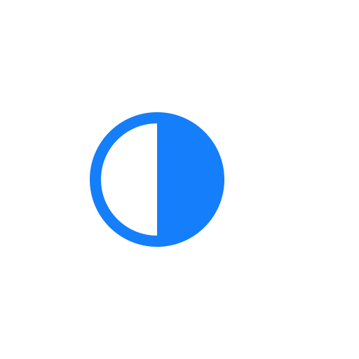 Moon, half icon
