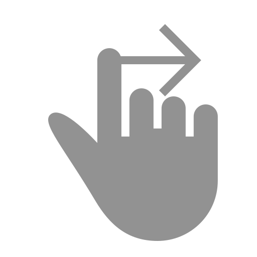 Finger, right, swipe icon