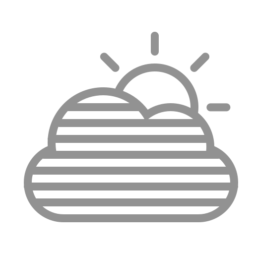 Fog, sun, cloud icon