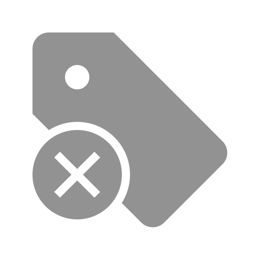 Cancel, tag icon