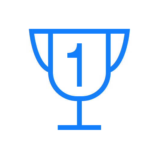 One, trophy, 1 icon