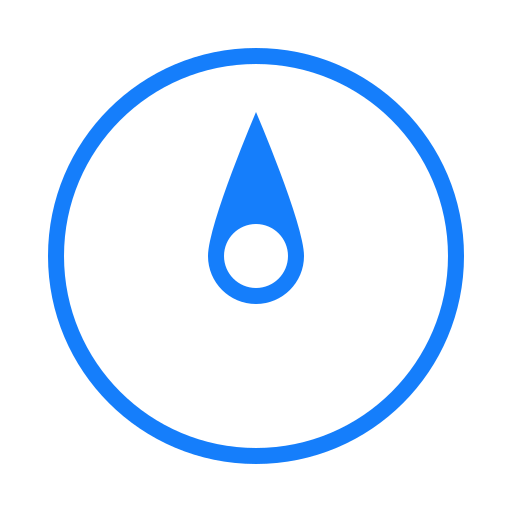 Compass, north icon