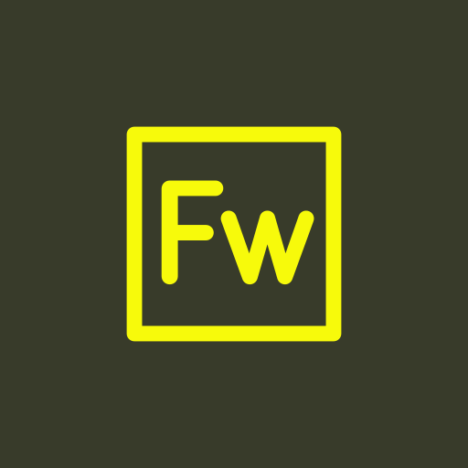 Adobe, fireworks, prelude icon