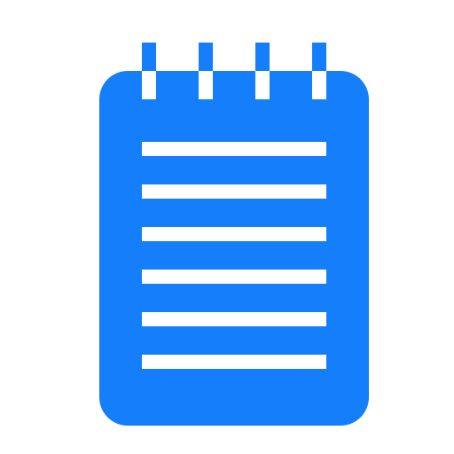 Notebook, text icon
