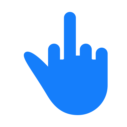 Finger, middle icon