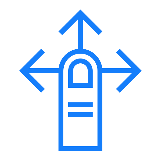 Finger, swipe icon