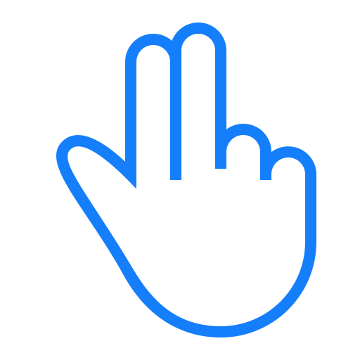 Fingers, two icon
