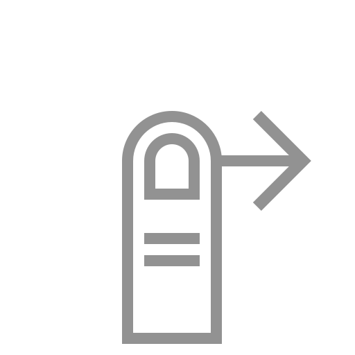 Finger, right, swipe icon