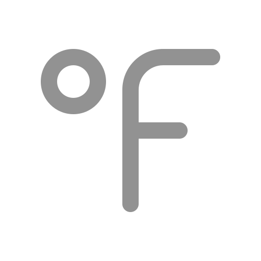 Degree, fahrenheit icon