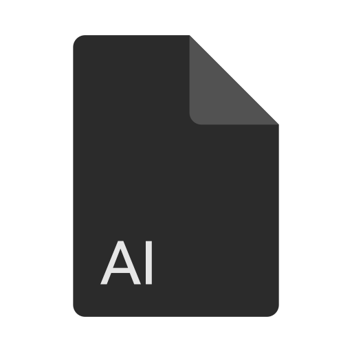 Ai file, file, extension, format icon