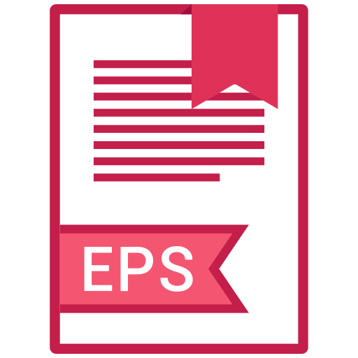 Eps, extension, file, name icon