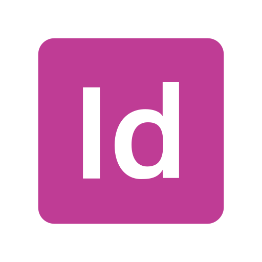 Adobe, extension, file, format, indesign icon