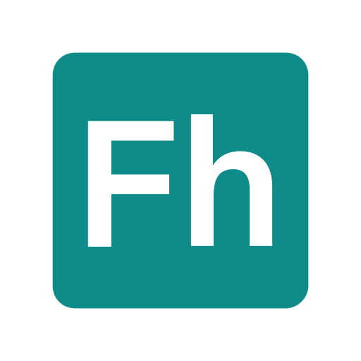 Adobe, extension, file, format, freehand icon