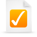 File, document, paper, orange icon