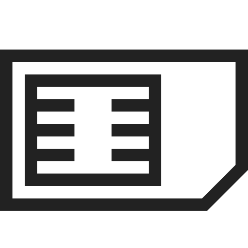 Card, sim, data, storage icon