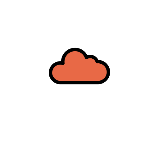 Cloud, data, storage, file, christmas, decoration icon