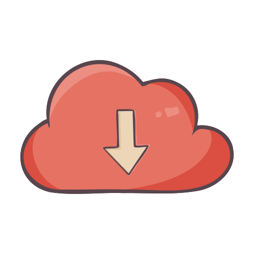 Cloud, download, storage, data, sync, database icon