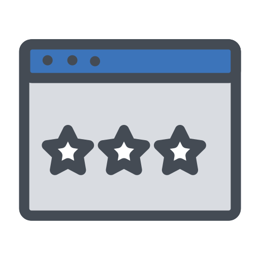 Browser, rate, rating, survey icon