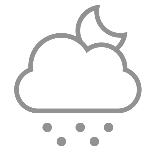 Moon, cloud, snow icon