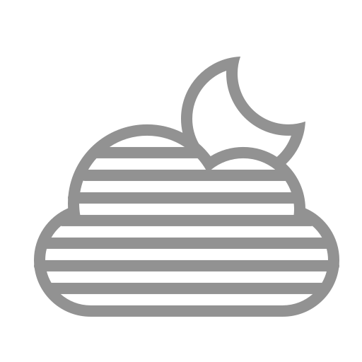Fog, cloud, moon icon