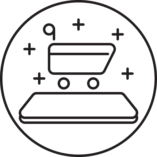 Shopping, smartphone, cart, ecommerce, phone icon