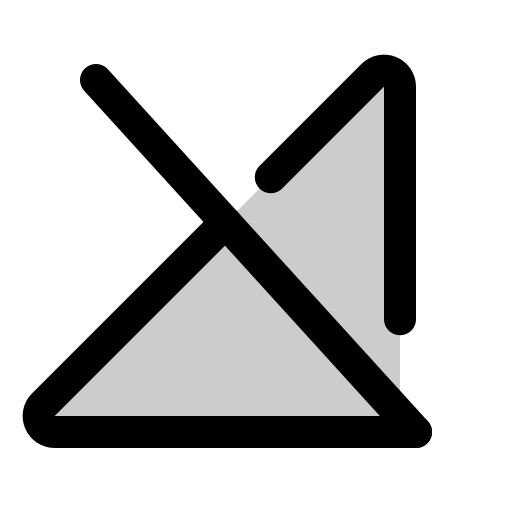 Cell, signal, slash, duotone icon
