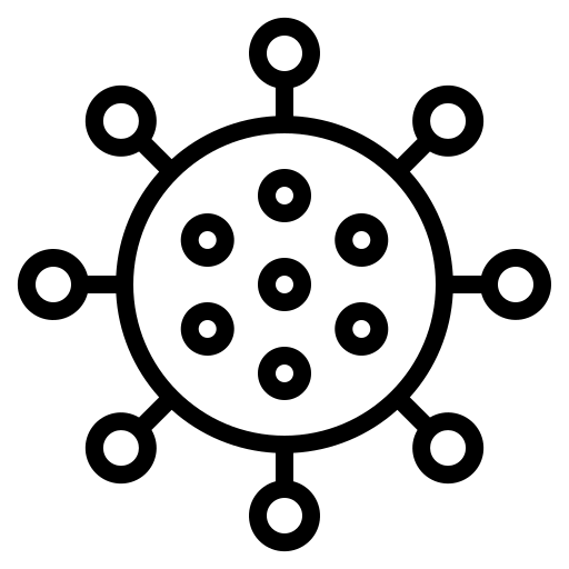 Cell, corona, coronavirus, covid19, virus icon