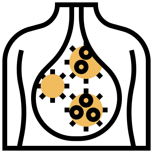 Bacterium, cell, coronavirus, covid, infect, virus icon