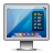 Screen, glossy, mac, display icon